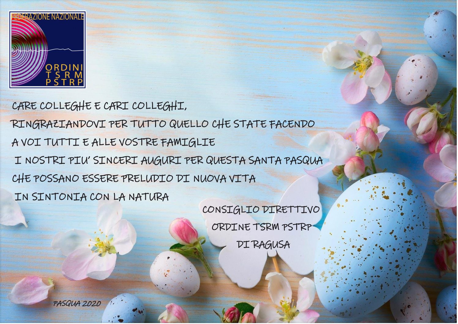AUGURI PASQUA 2020
